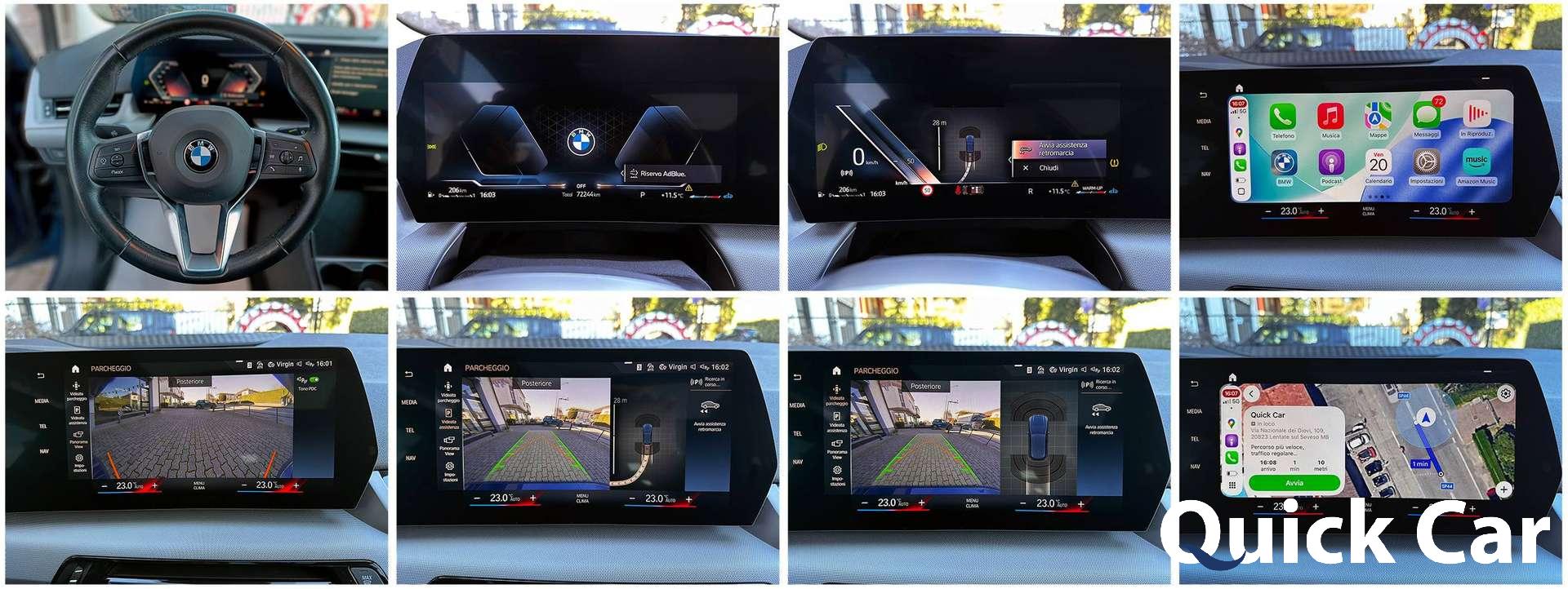 BMW 218  d TETTO APRIBILE,RETROCAMERA,CLIMA AUT. BIZONA,PARK ASSIST,NAVIGATORE,CARPLAY,PDC,SEDILE CON MASSAGGI, SOTTOCOSTO !