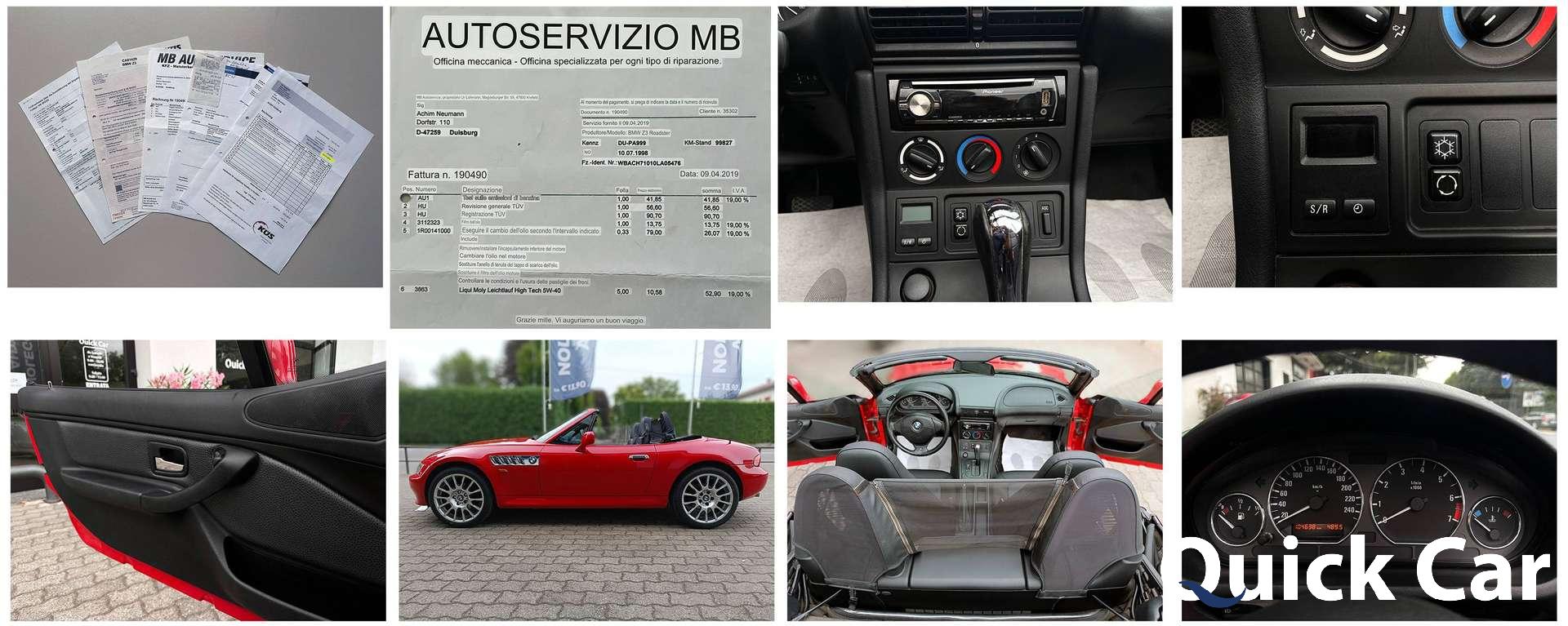 BMW Z3  ROADSTER 1.9 140CV CAMBIO AUTOMATICO,CLIMATIZZATORE,CERCHI DA 18 MOTORSPORT,INTERNI IN PELLE PREGIATA “OREGON”,UNICA !